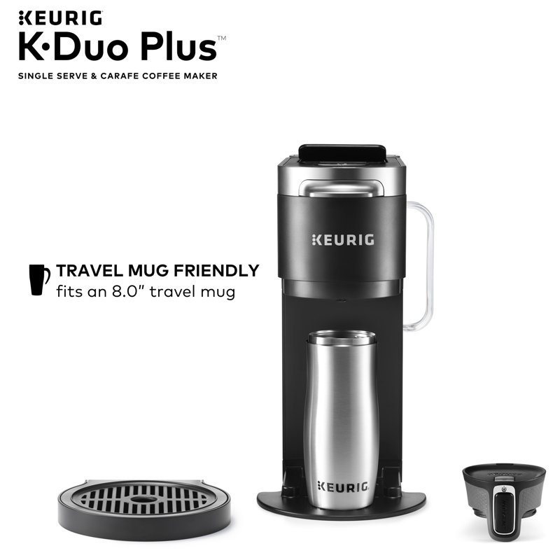 Keurig KDuo Plus Coffee Maker, with SingleServe KCup Pod, and 12 Cup